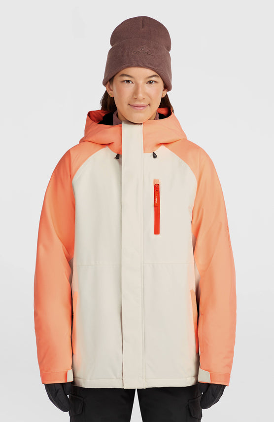 FWC'Cruz Raglan Skijacke | Funky Peach Colour Block