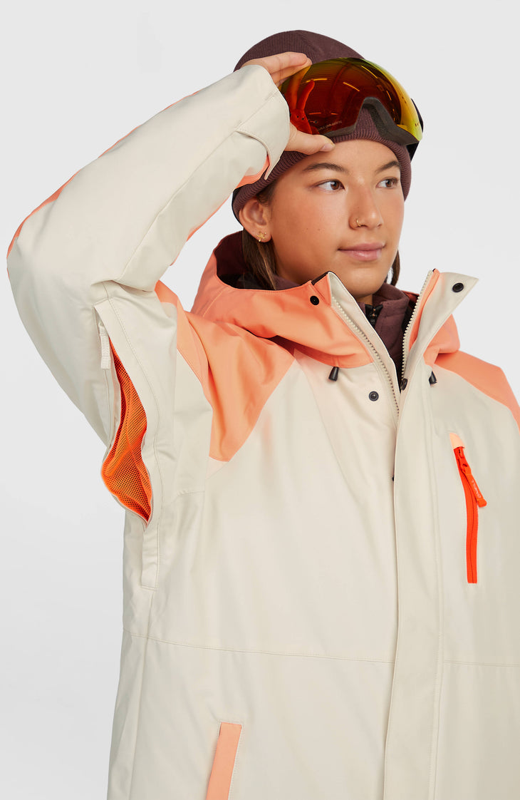 FWC'Cruz Raglan Skijacke | Funky Peach Colour Block