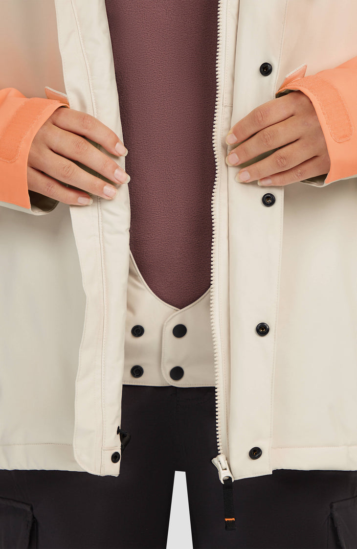 FWC'Cruz Raglan Skijacke | Funky Peach Colour Block