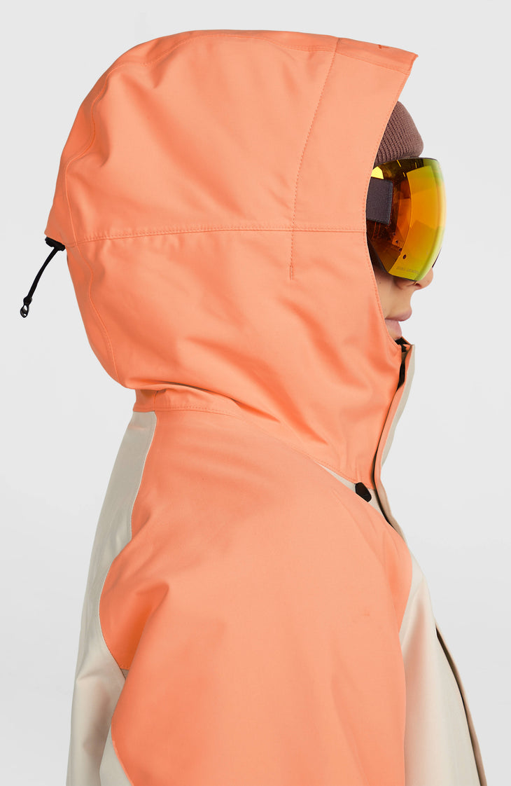 FWC'Cruz Raglan Skijacke | Funky Peach Colour Block