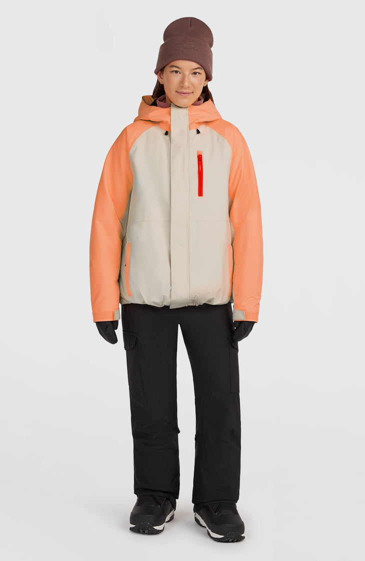 FWC'Cruz Raglan Skijacke | Funky Peach Colour Block