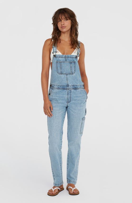 Essentials Twill-Latzhose | Denim Blue