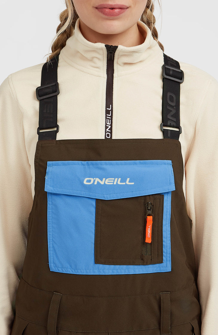 FWC'Peak Bib Skihose | Coffee Bean Colour Block