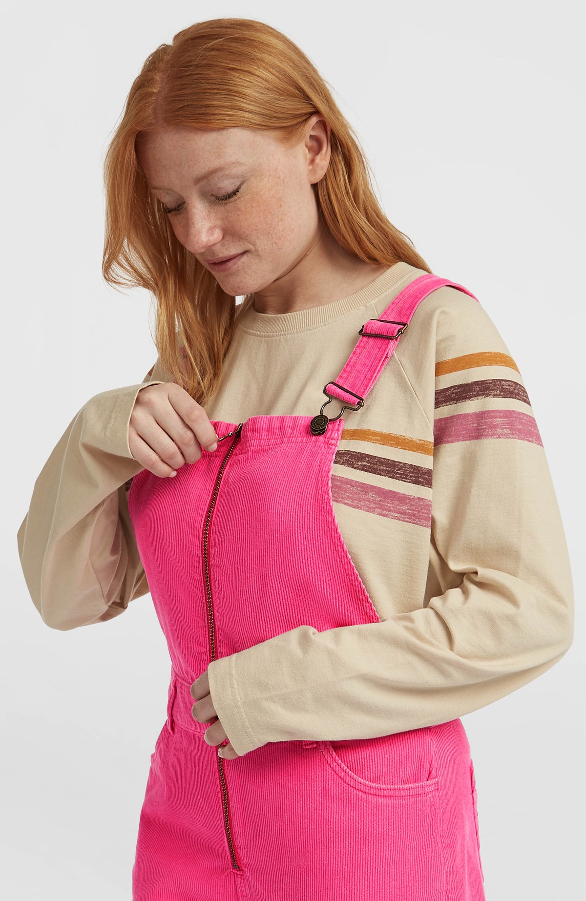 O'Riginals Cord-Latzhose | Carmine Rose