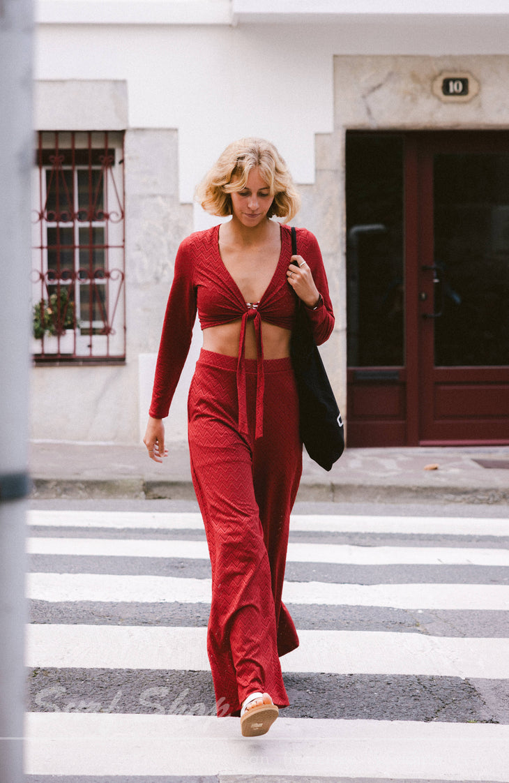 O'Riginals Wide-Leg Hose | Midnight Poppy