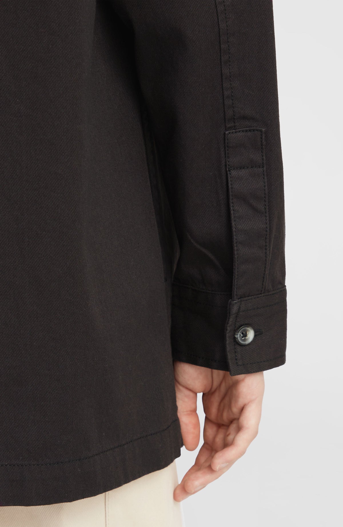 Twill-Overshirt | Black Out