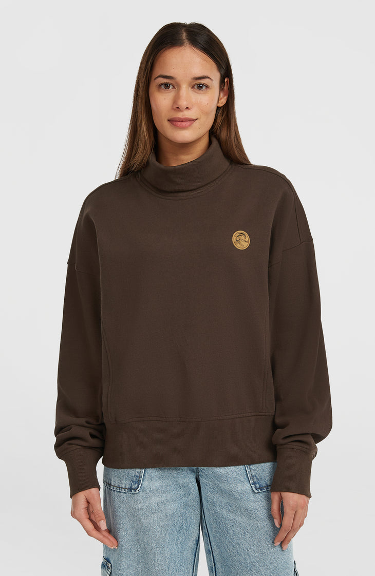 O'Riginals Crew Sweatshirt mit hohem Kragen | Coffee Bean