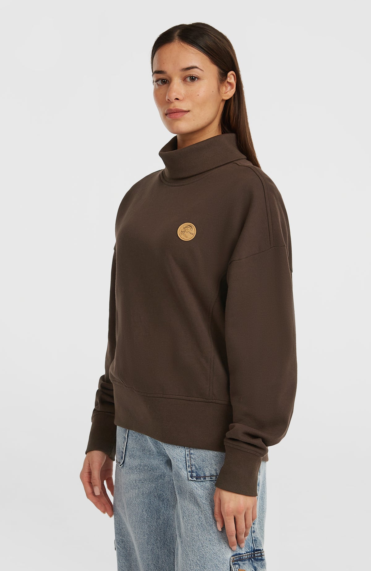 O'Riginals Crew Sweatshirt mit hohem Kragen | Coffee Bean