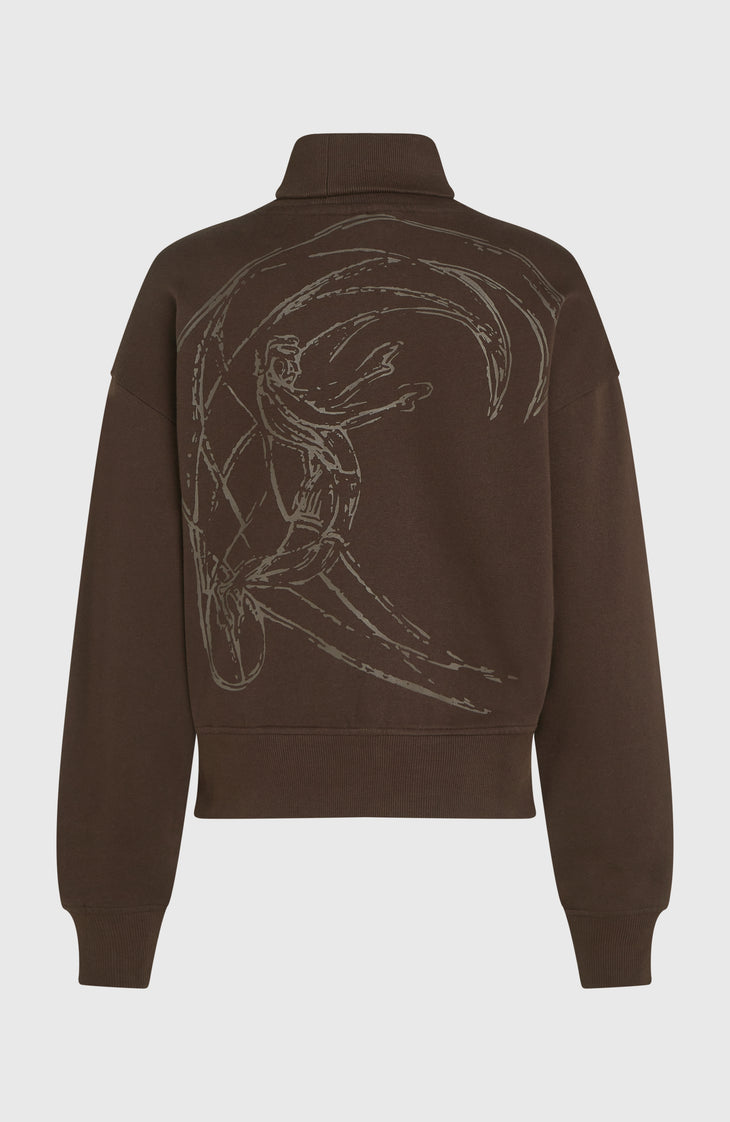 O'Riginals Crew Sweatshirt mit hohem Kragen | Coffee Bean