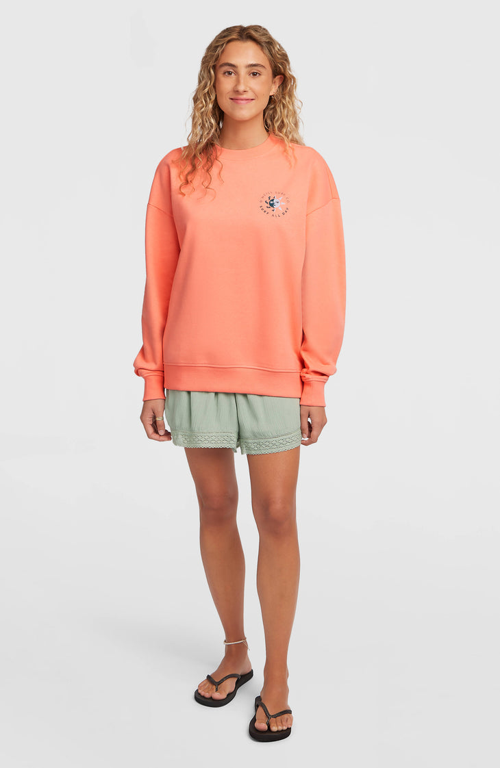 Summer Must-Have Crewneck Sweatshirt | Funky Peach