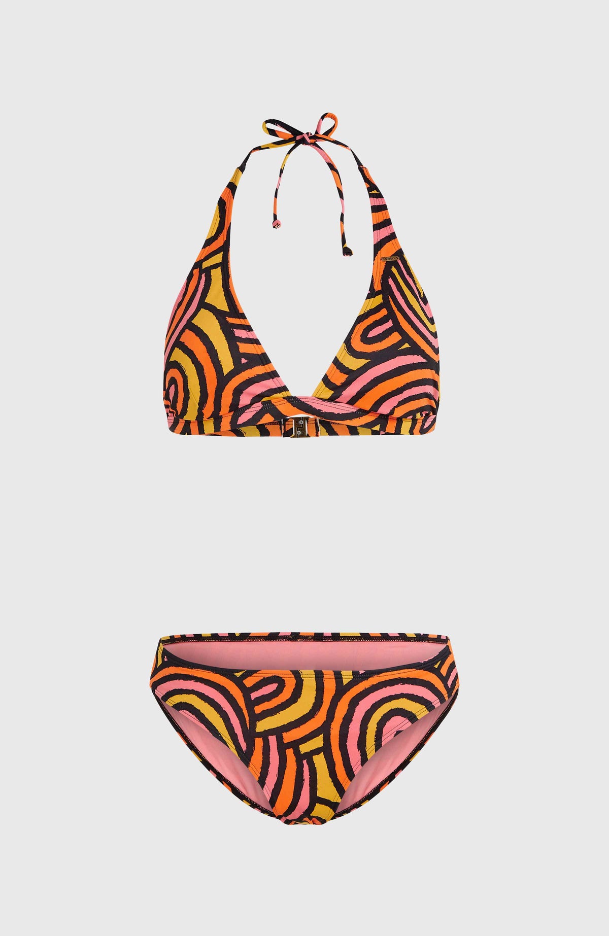 Marga Rita Bikini-Set | Orange Rainbow Stripe