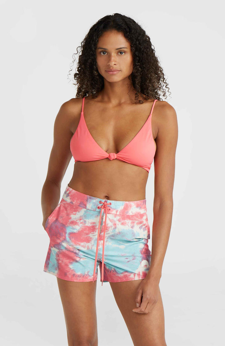 Women of the Wave 14\" Boardshorts | Pink Ice Cube Tie Dye