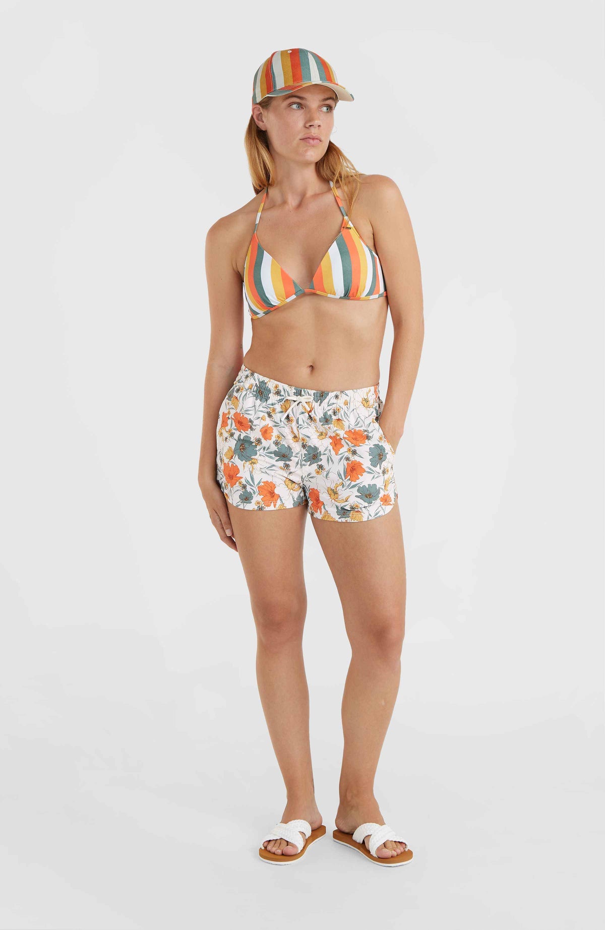 Anglet 11'' Badehose | White Bluemchen