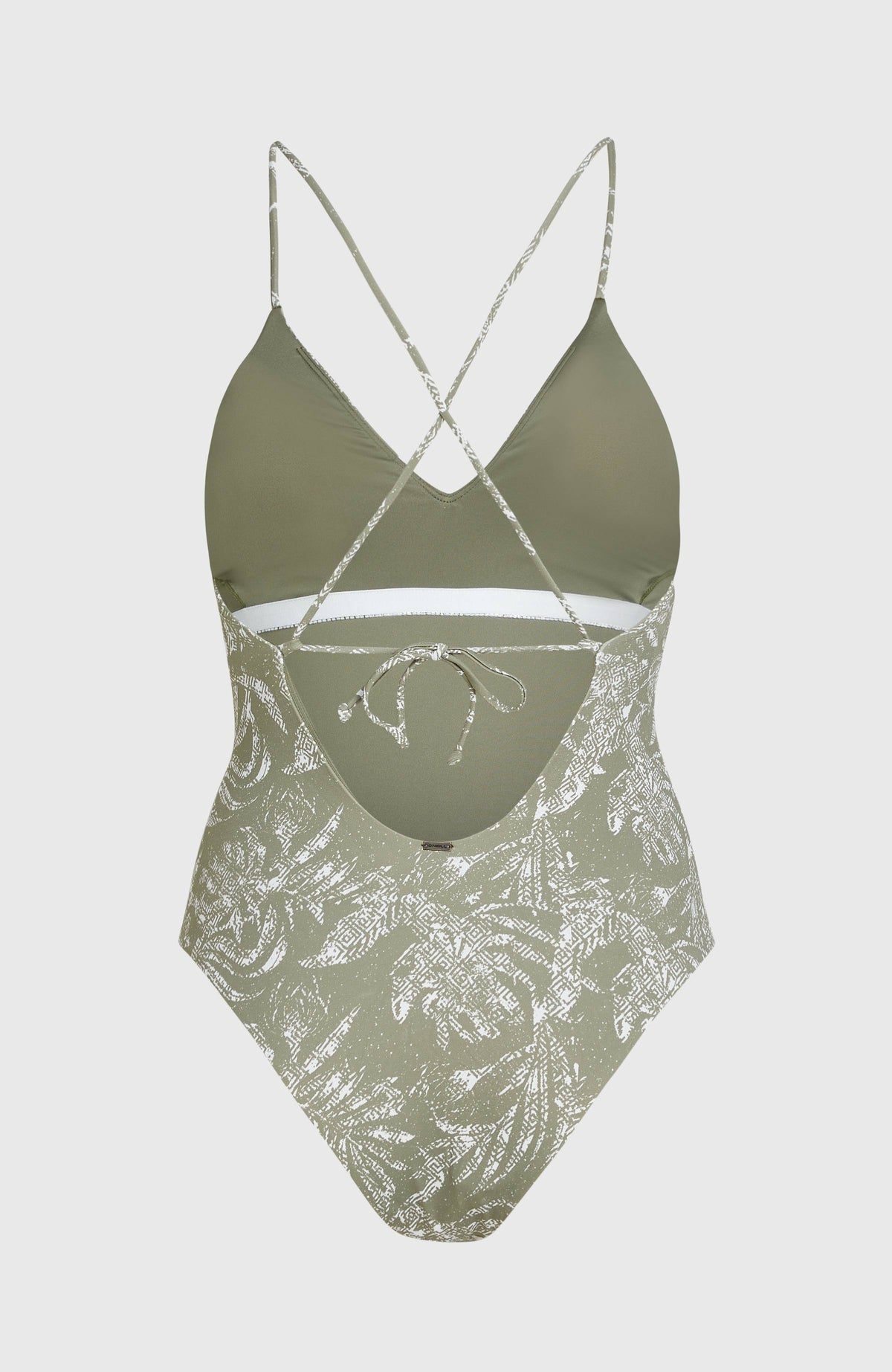 Jaida Badeanzug | Green Textured Jungle
