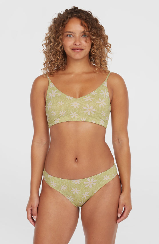 Beach Vintage Midles Rita Bikini-Set | Green Daisyline