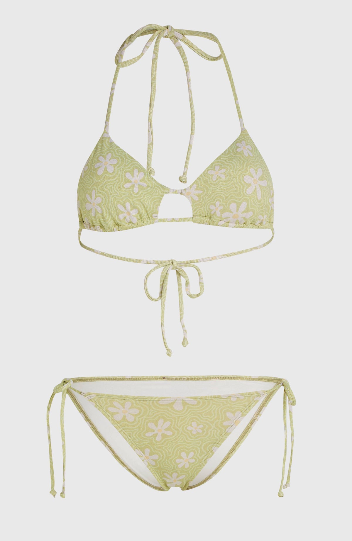 Beach Vintage Madrid Maracas Bikini-Set | Green Daisyline