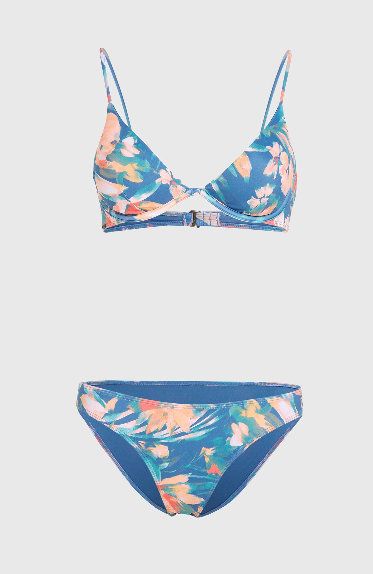 Honopu Rockley Bikini-Set | Blue Painted Tropics