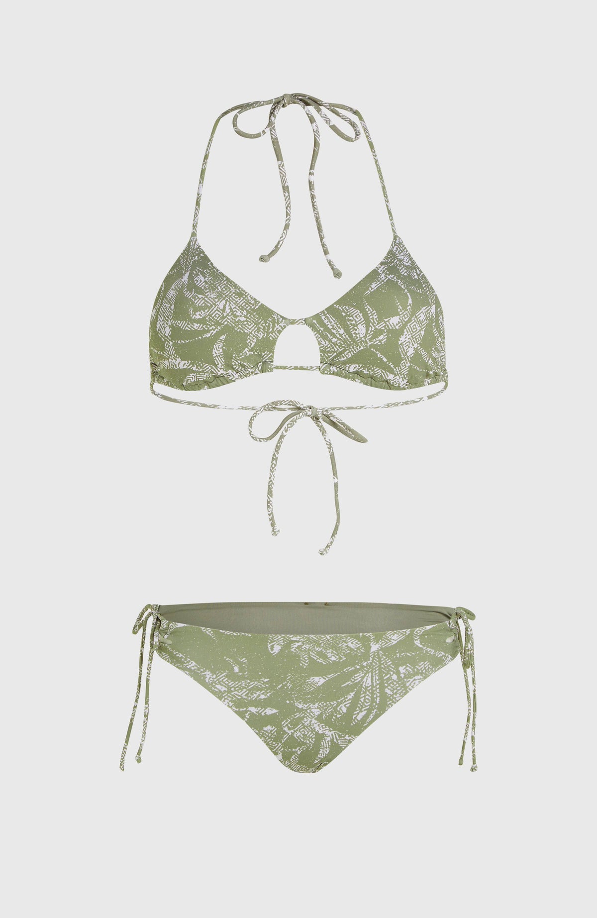 Madrid Jensen Bikini-Set | Green Textured Jungle