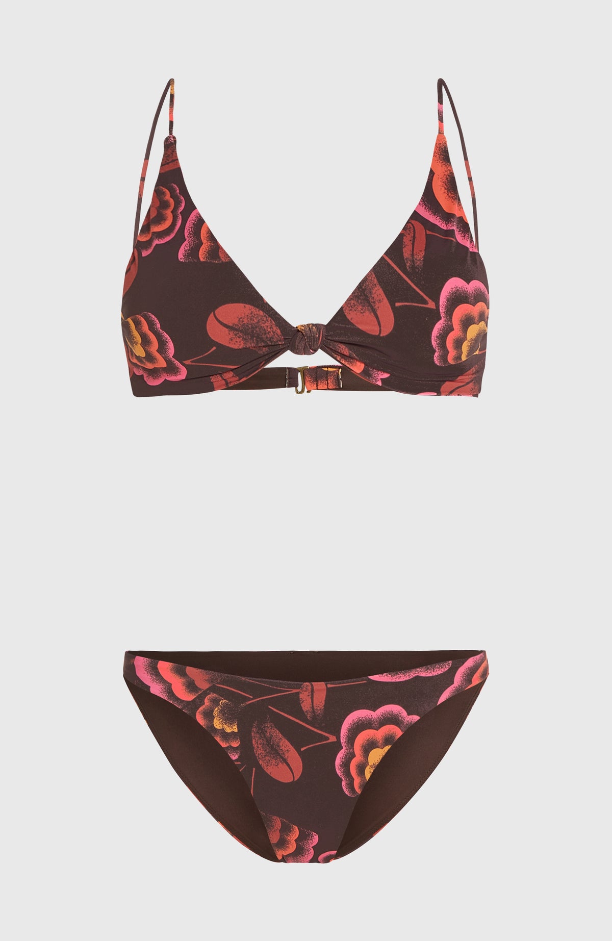 O'Riginals Pismo Flamenco Bikini-Set | Brown Originals Flower