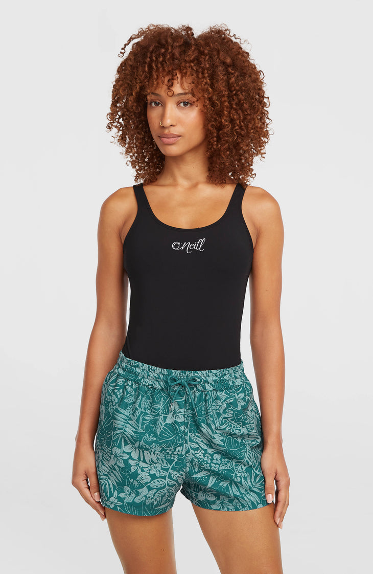 Essentials 12'' All-Over Print Badeshorts | Green Island Sky