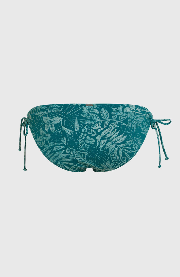 Rita Side-Tie Bikinihose | Green Island Sky