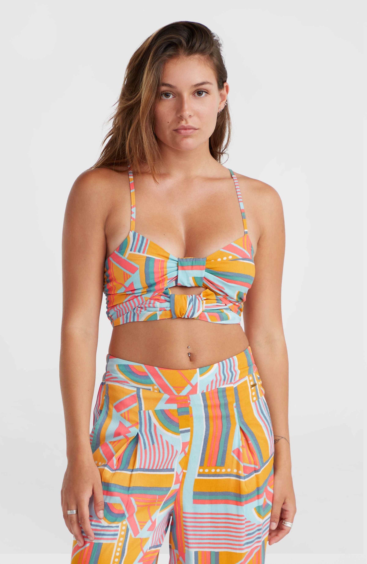 Farrah Women of the Wave Tanktop | Yellow Art Geo