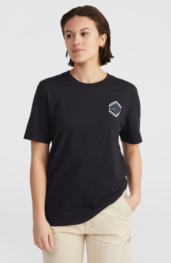 Chest Graphic T-Shirt | Black Out