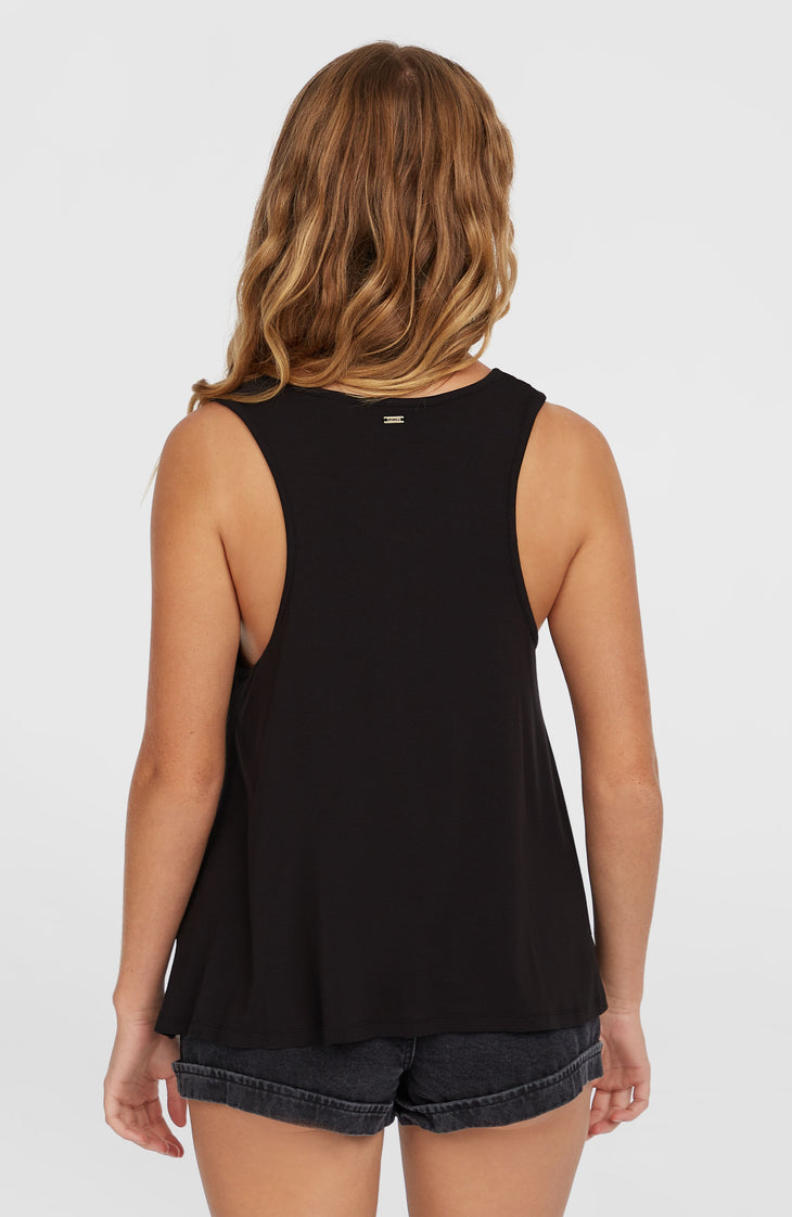 Essentials Tokeena Tanktop mit Stickerei | Black Out