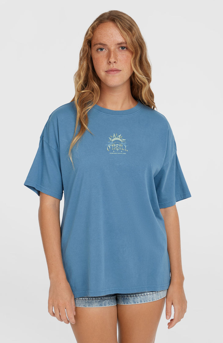Beach Vintage T-Shirt | Copen Blue