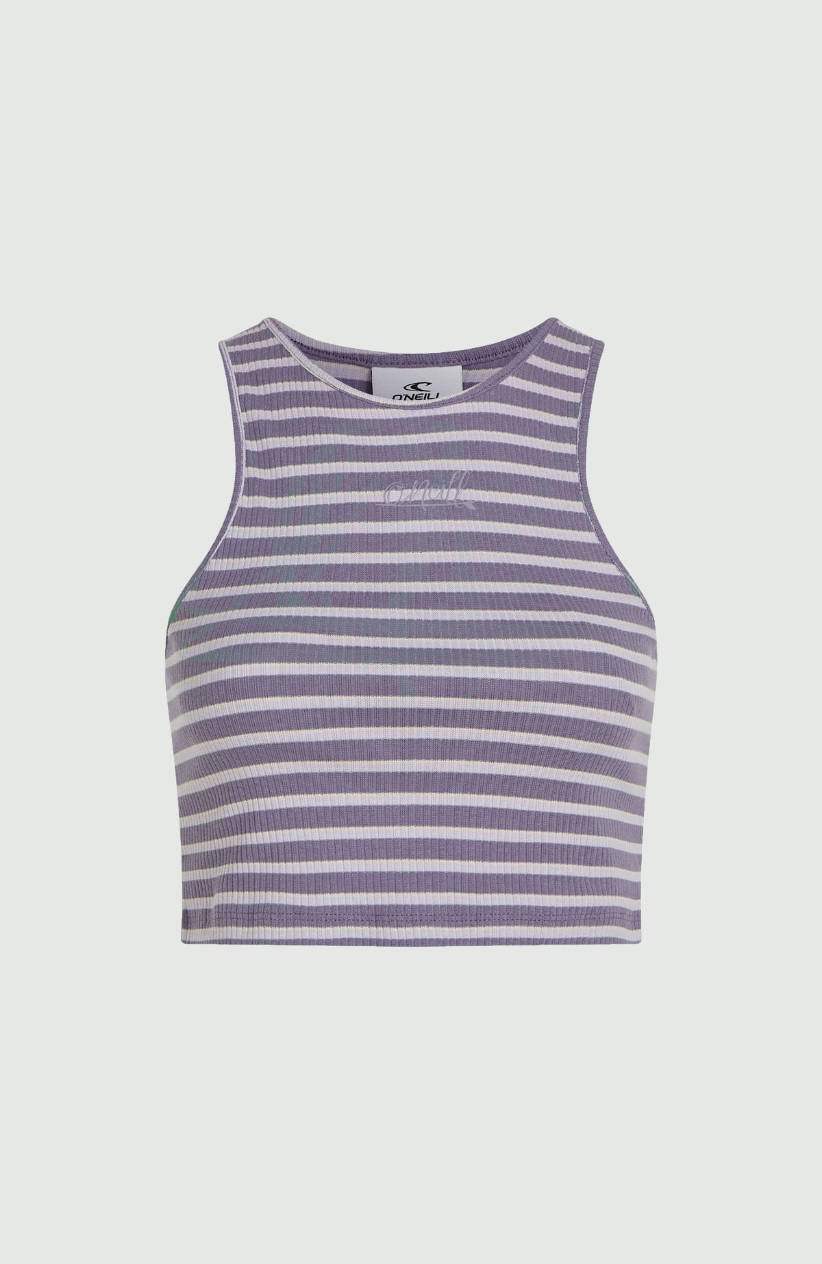 Jess Rib Tanktop | Purple Yarn Dye Stripe