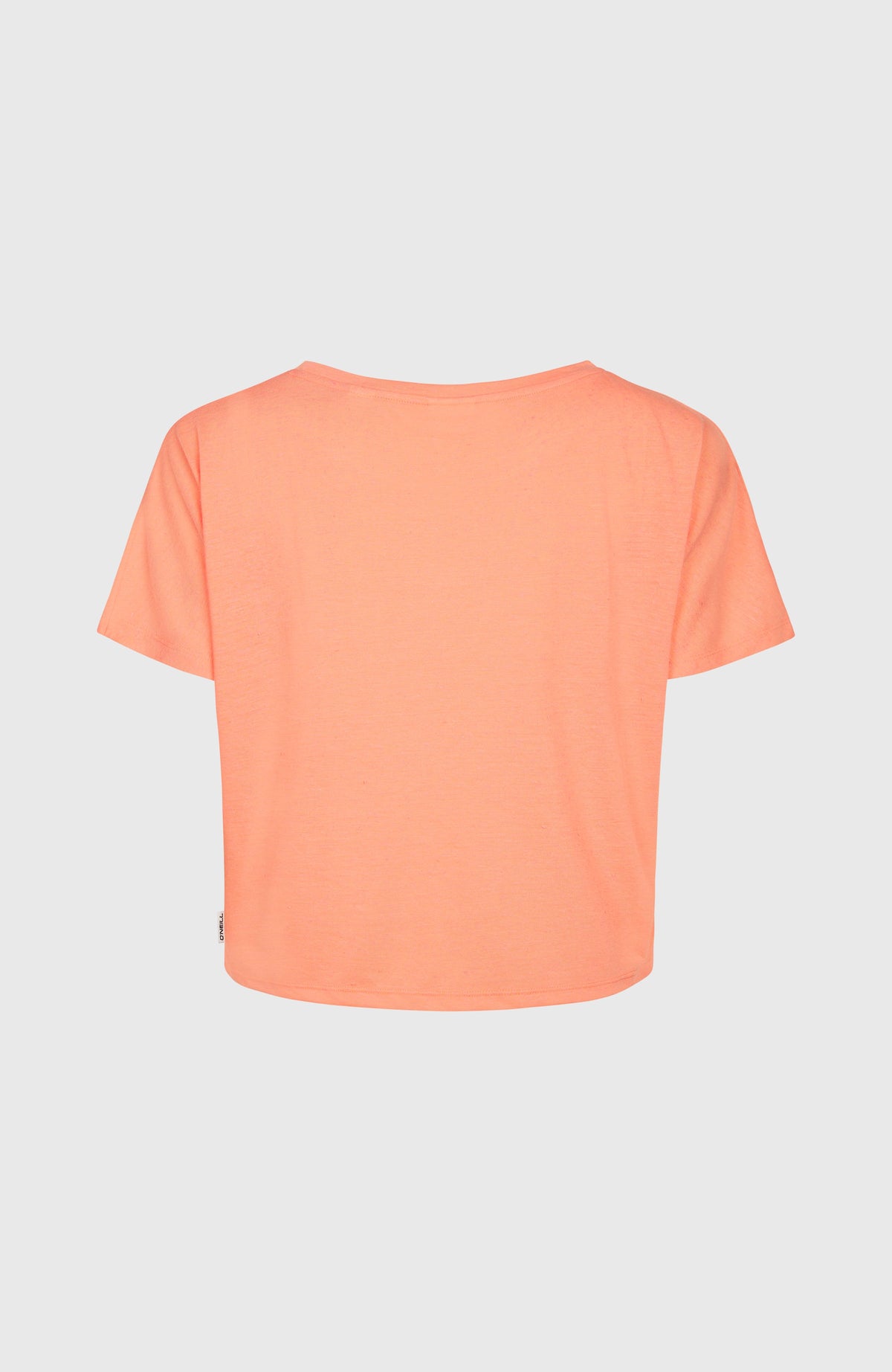 Essentials Script T-Shirt in Drape-Optik | Coral Pink