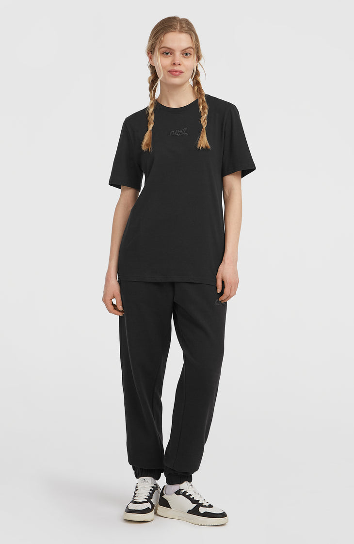 Essentials Script T-Shirt | Black Out
