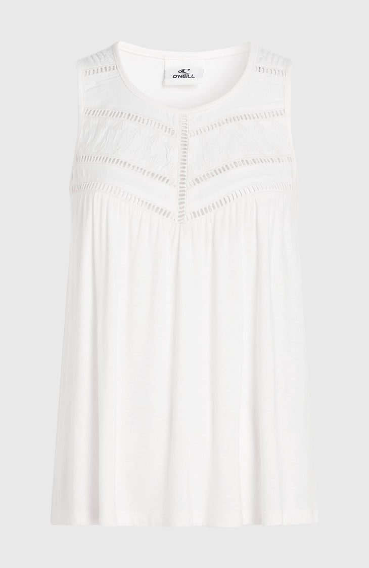 Essentials Tokeena Tanktop mit Stickerei | Snow White