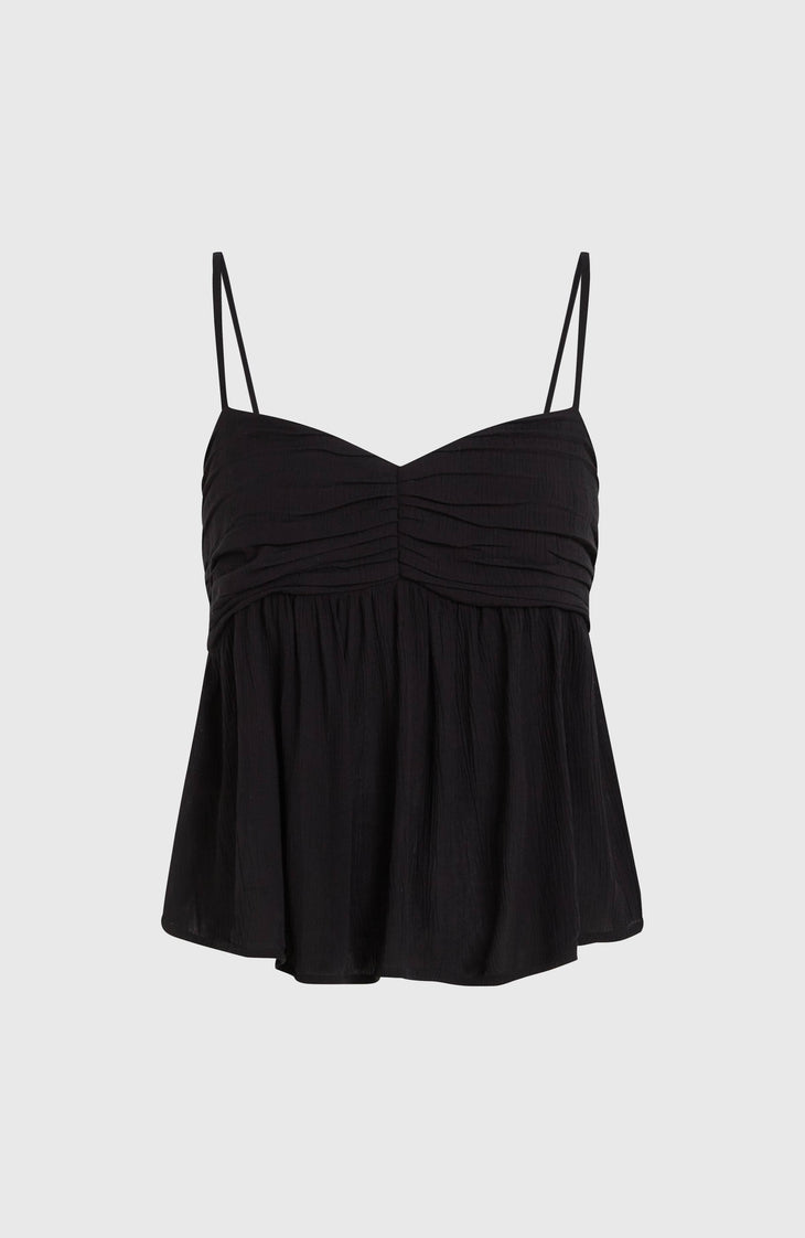 Reeta Woven Top | Black Out