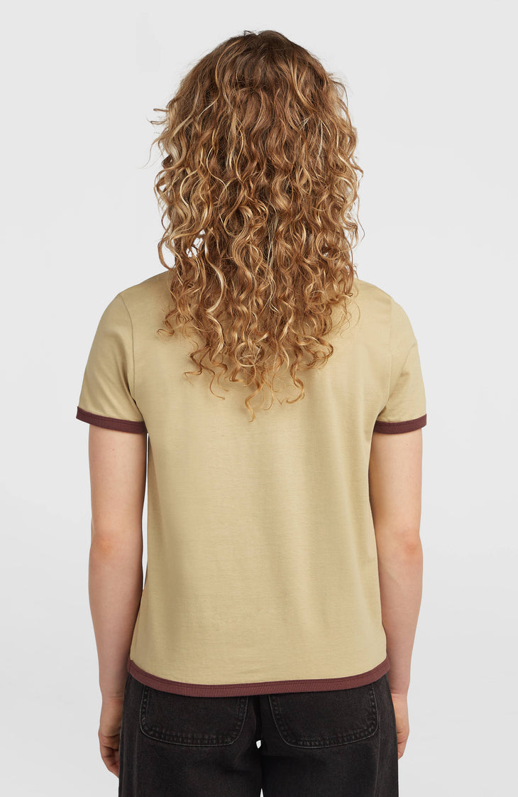 O'Riginals Front Print T-Shirt | Olive Blush