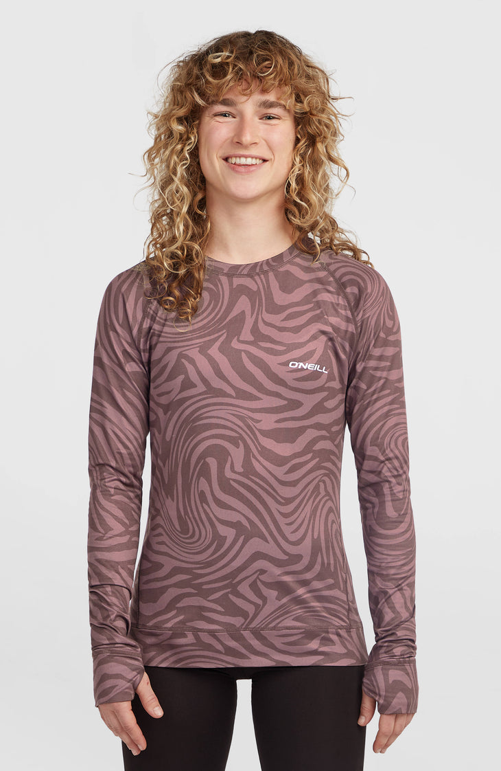 Thermoshirt | Purple Grey Swirl Zebra