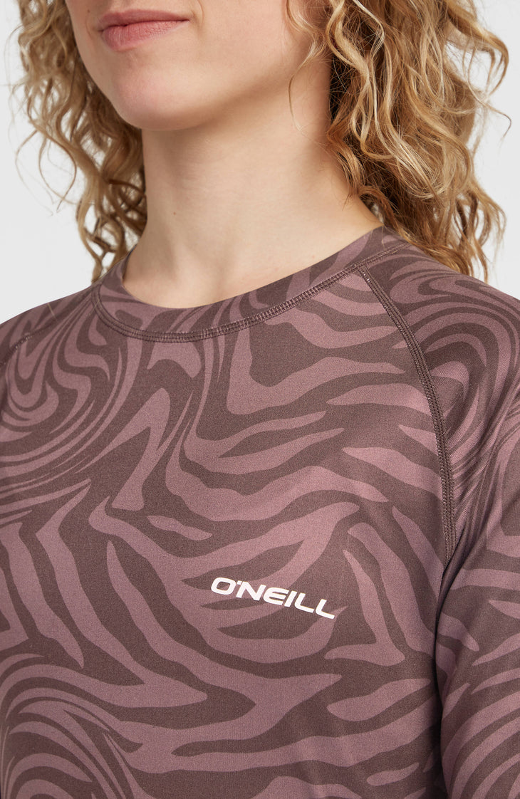 Thermoshirt | Purple Grey Swirl Zebra