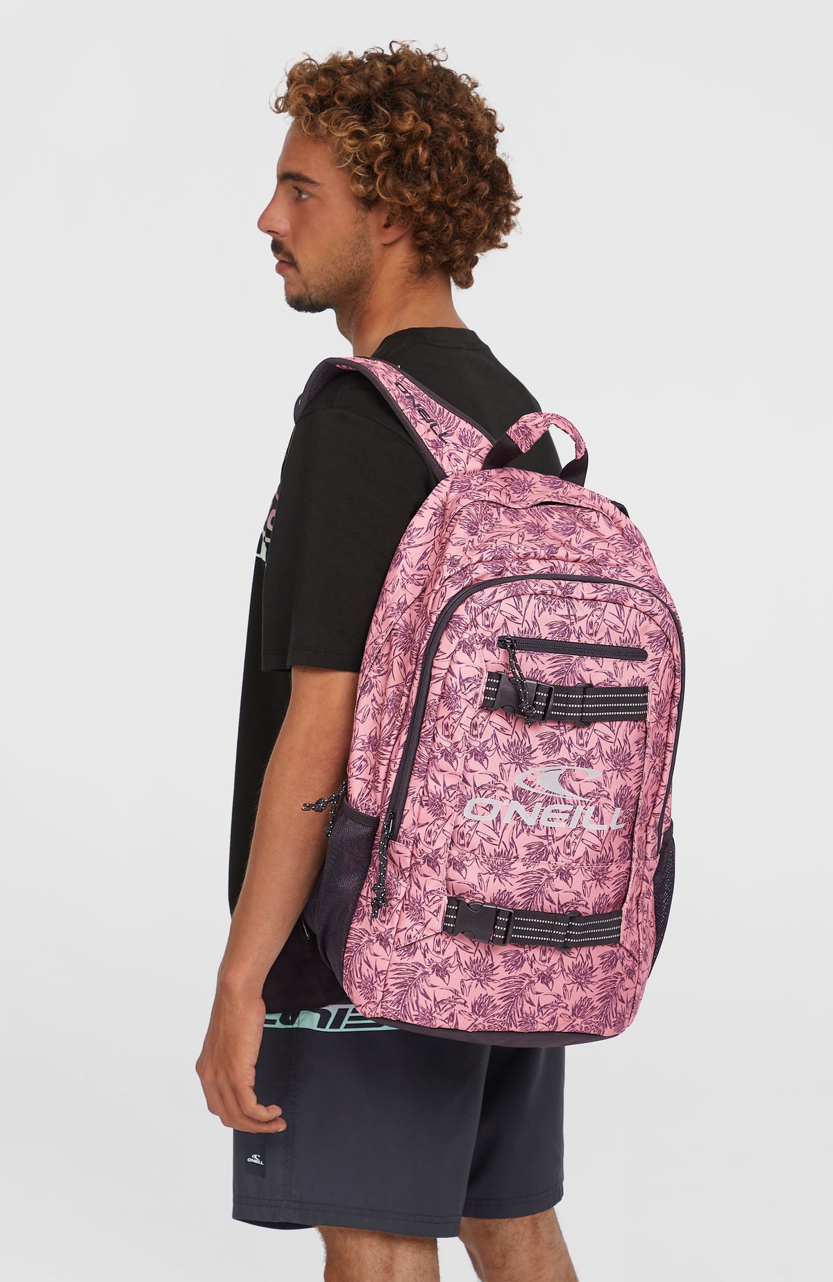 Boarder Rucksack | Pink Tonal Flower