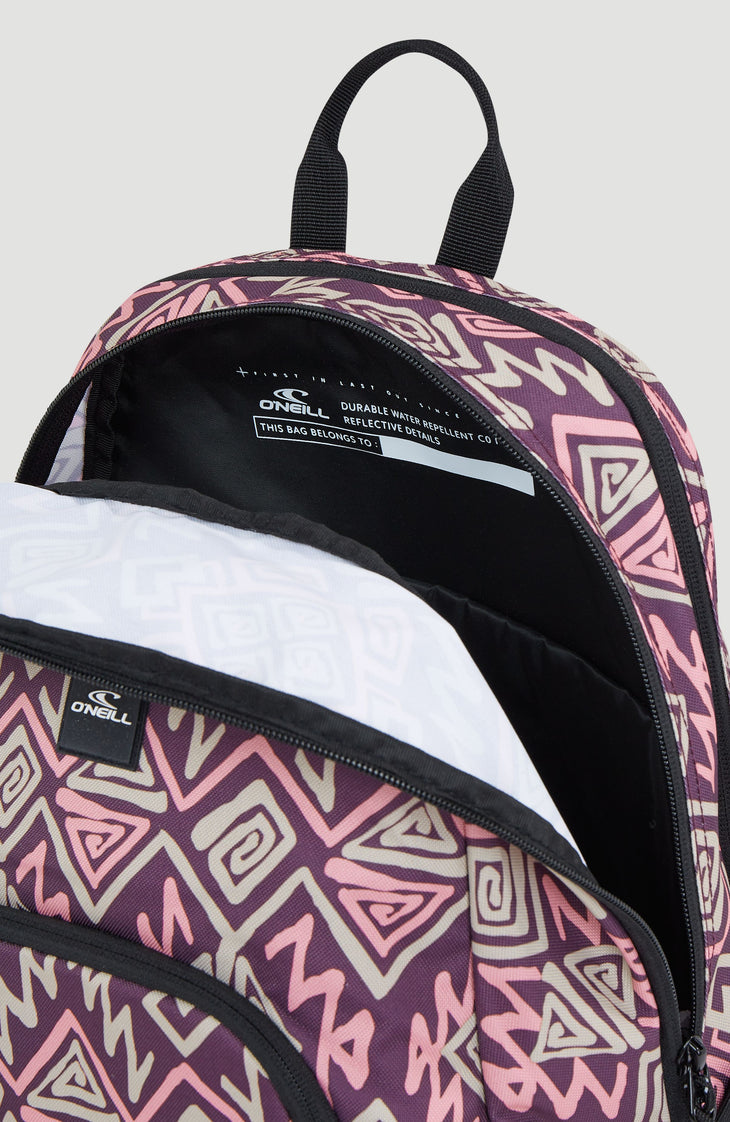 Wedge Rucksack | Purple Retro Ikat