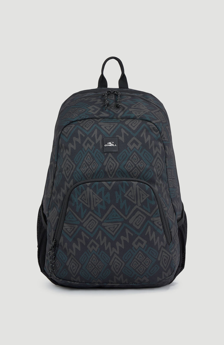Wedge Rucksack | Black Retro Ikat Wedge Rucksack | Black Retro Ikat