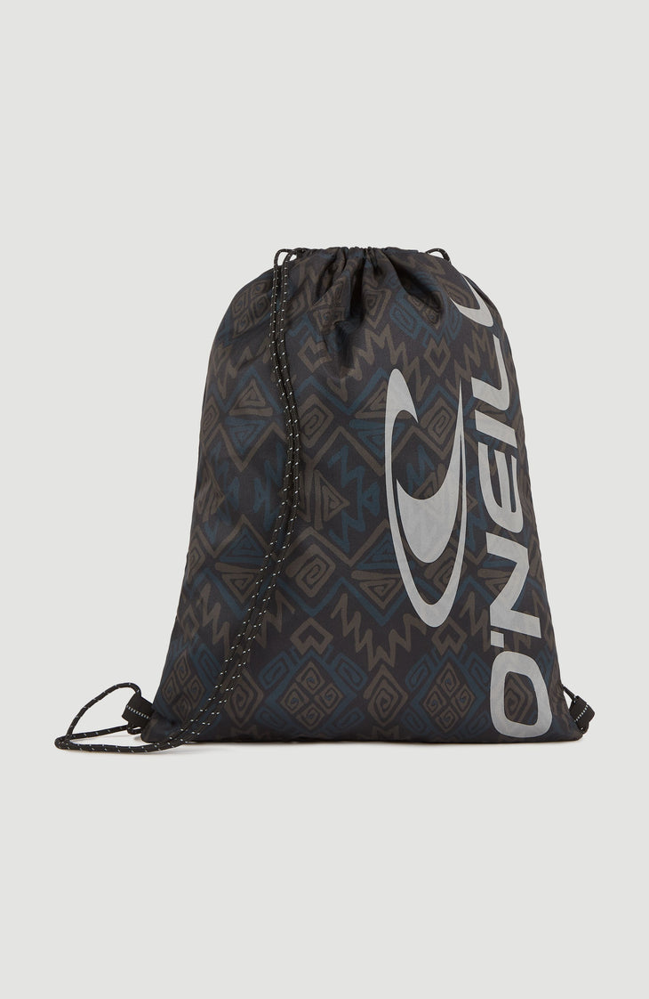 Turnbeutel | Black Retro Ikat