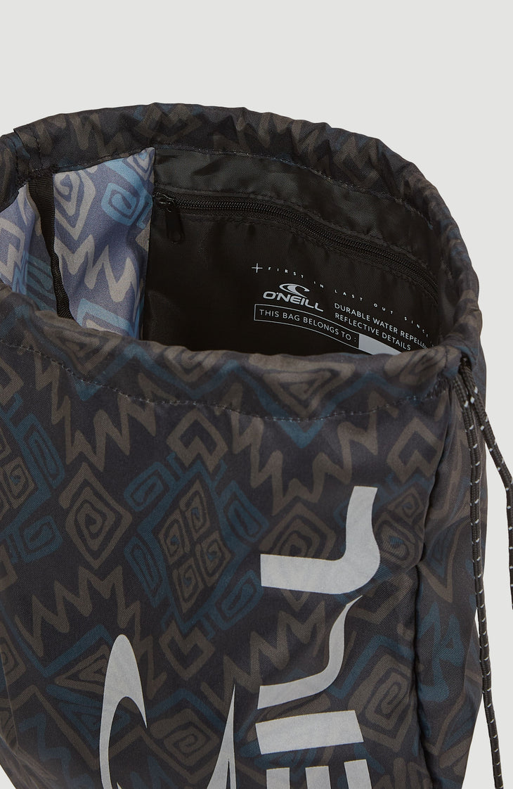 Turnbeutel | Black Retro Ikat