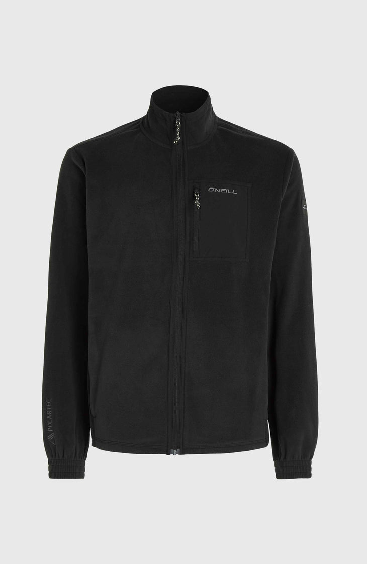 Leichte Utility Polartec 100 Fleecejacke | Black Out
