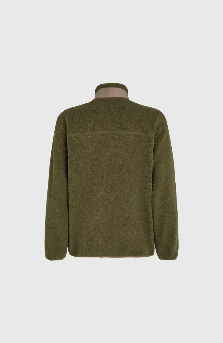 Flauschige Fleecejacke mit Reißverschluss | Forest Night