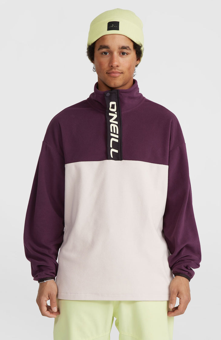 O'Riginals Polartec® 100 Fleecepullover | Aubergine Colour Block
