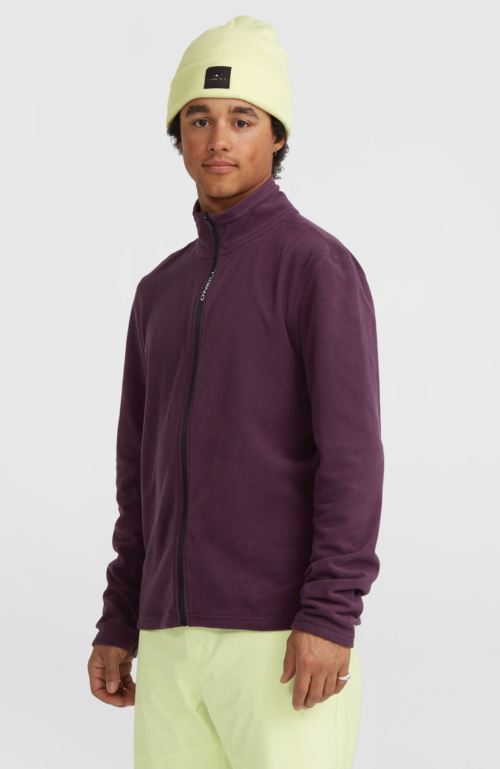 Jack's Polartec® 100 Fleecejacke mit Reißverschluss | Aubergine