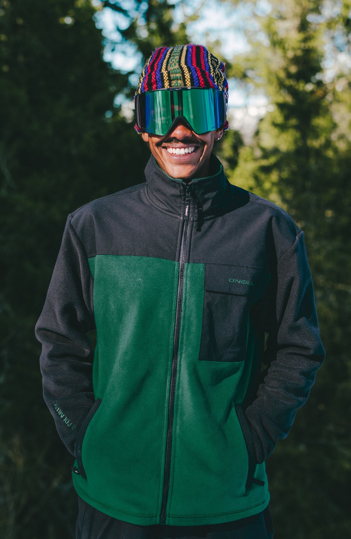 FWC'Peak Polartec® Fleecejacke | Emerald Envy Colour Block