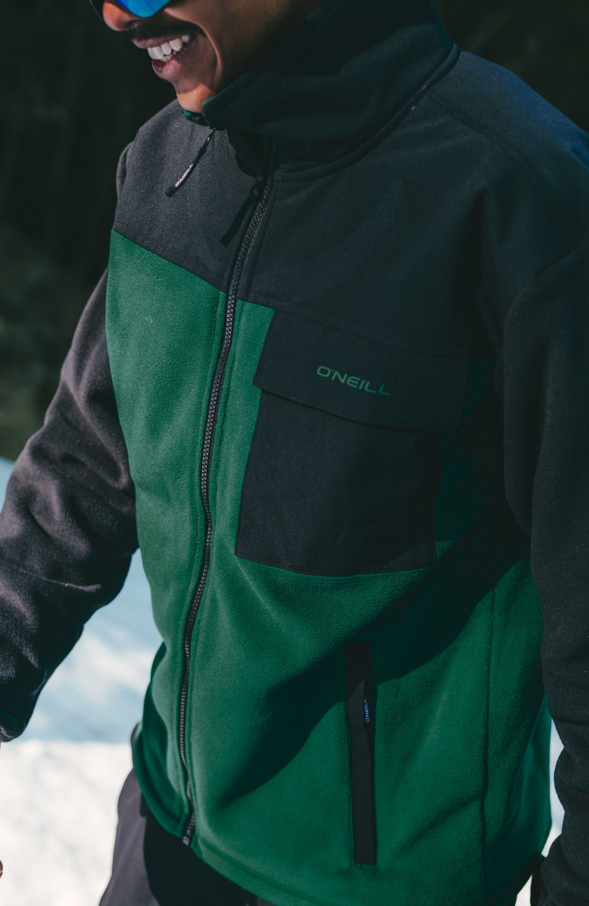 FWC'Peak Polartec® Fleecejacke | Emerald Envy Colour Block