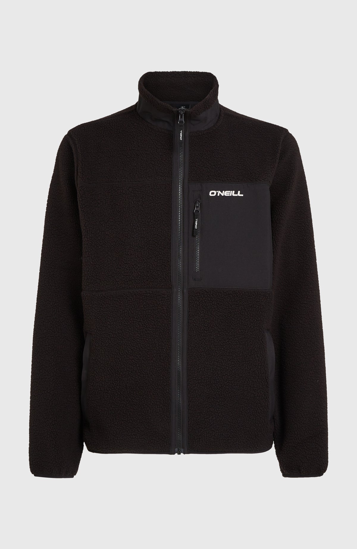 Flauschige Must-Have Fleecejacke mit Reißverschluss | Black Out