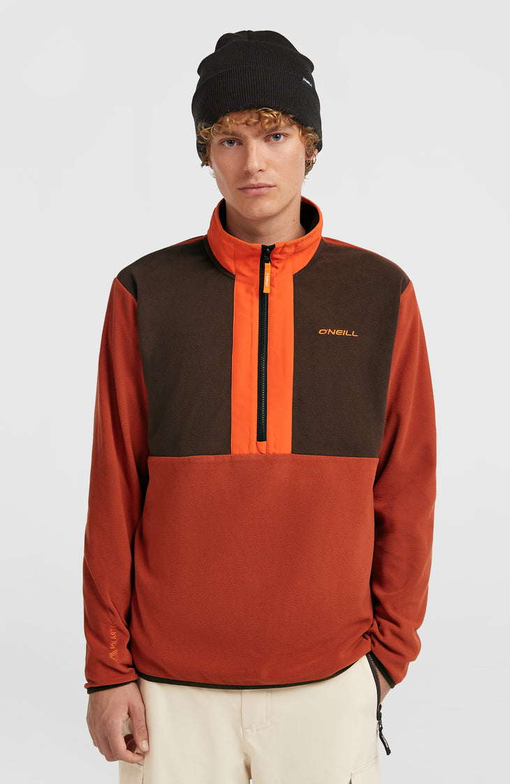 FWC'Cruz Triple Polartec® Fleecepullover | Coffee Bean Colour Block